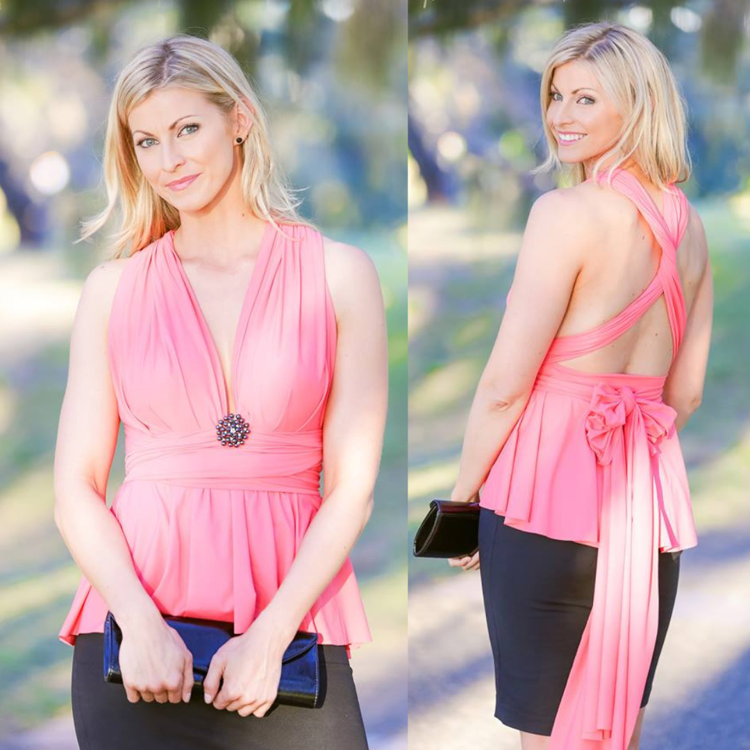 X Display - Baby Pink Swing Top