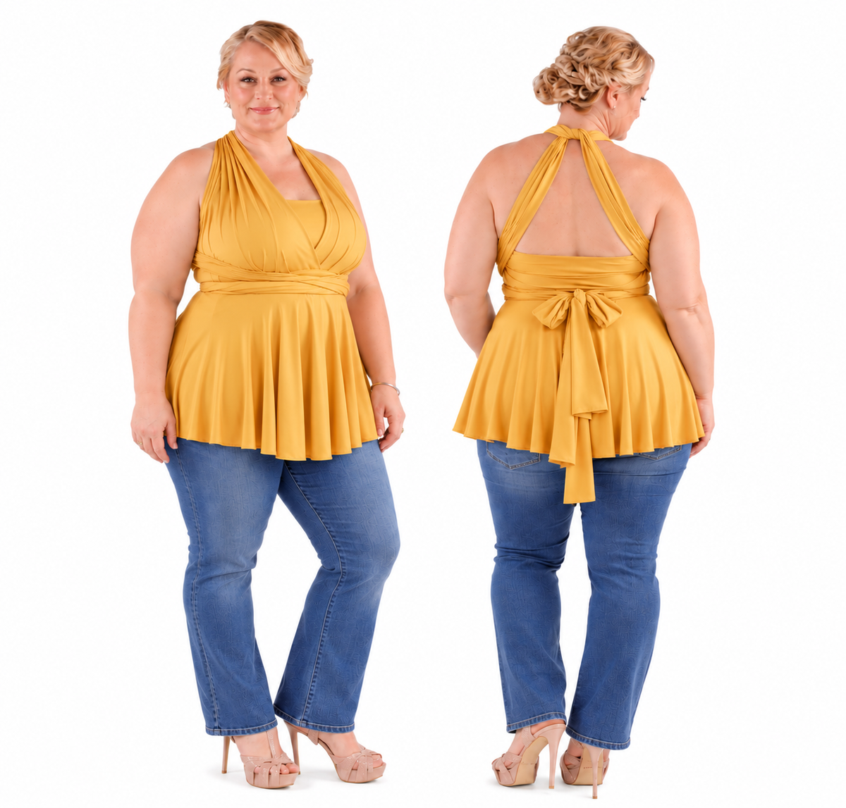 X Display - Gold Swing Top