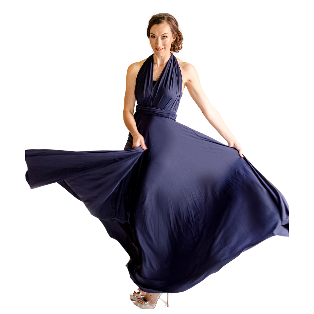 X Display - Navy Ballgown