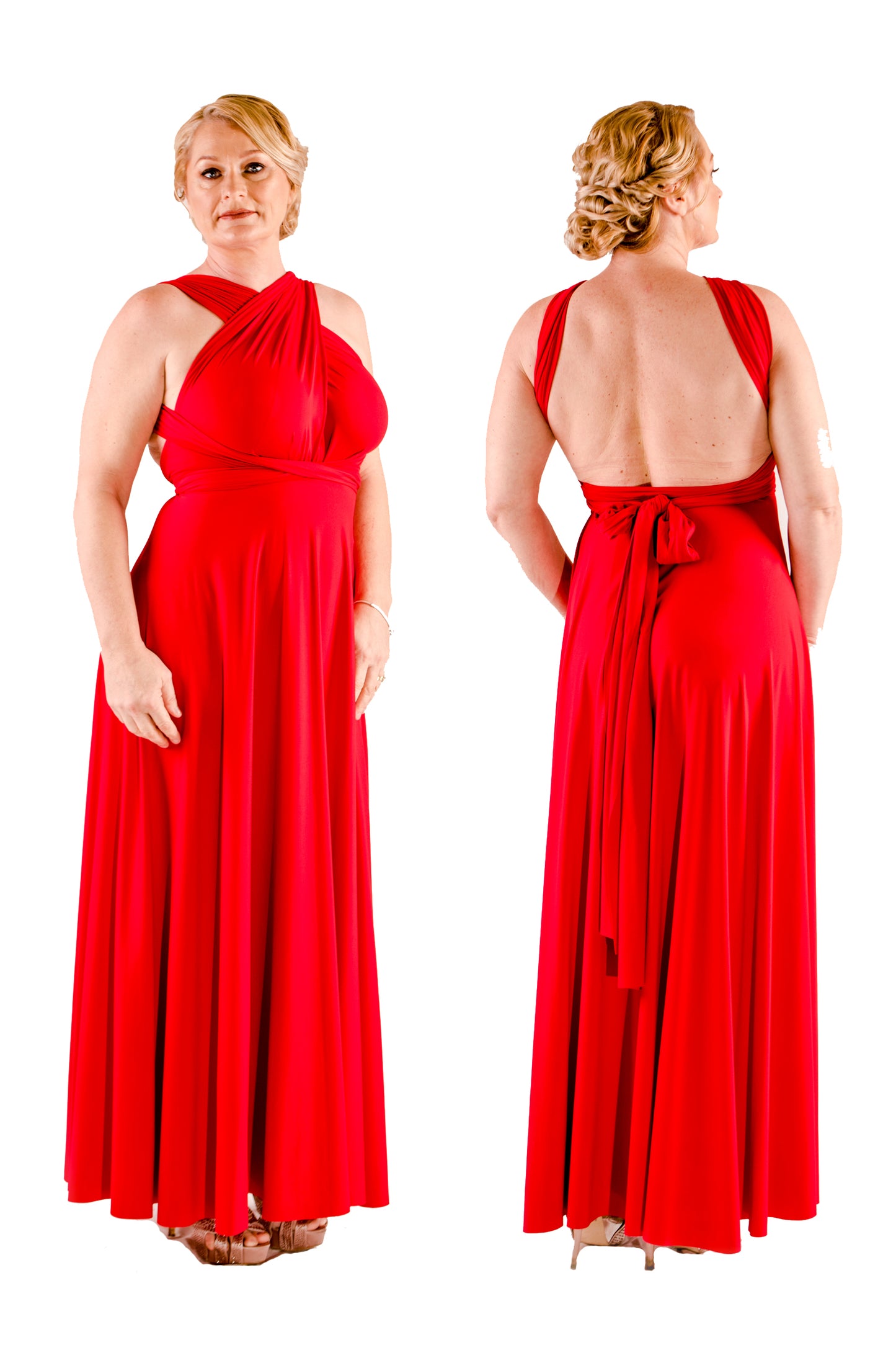 X Display - Rose Red Maxi Dress