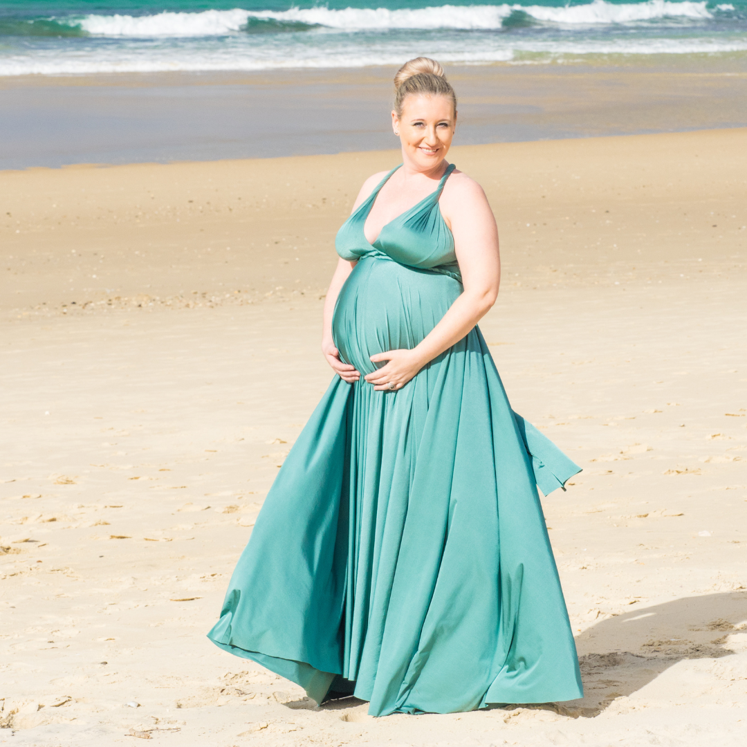 X Display - Emerald Ballgown