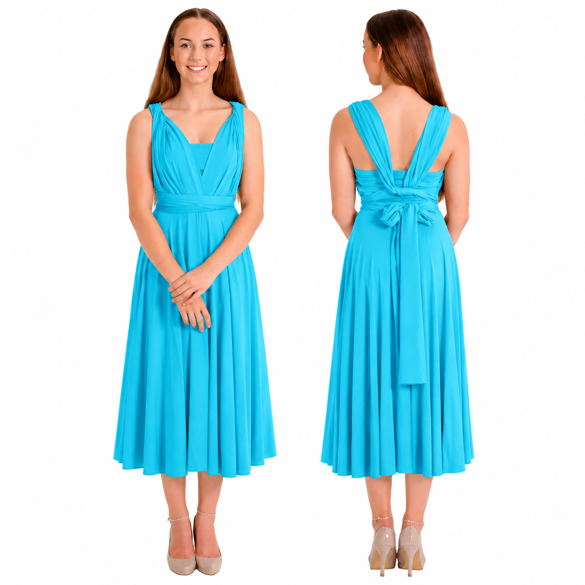 Signature Convertible Mid Length Dress