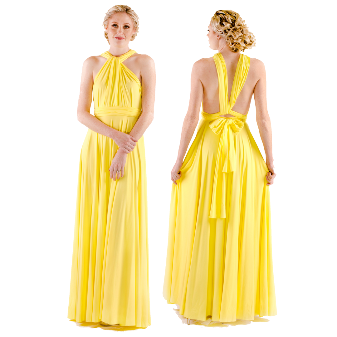 X Display - Pale Yellow Ball Gown