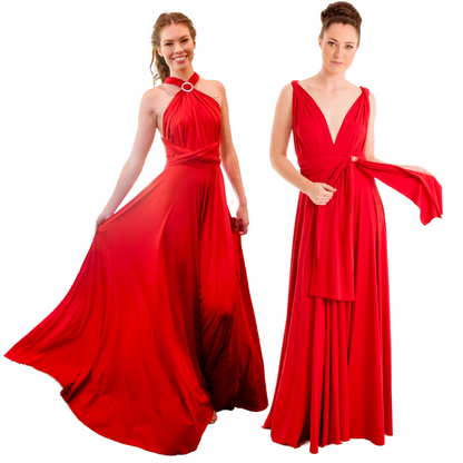 X Display - Red Velvet Ball Gown