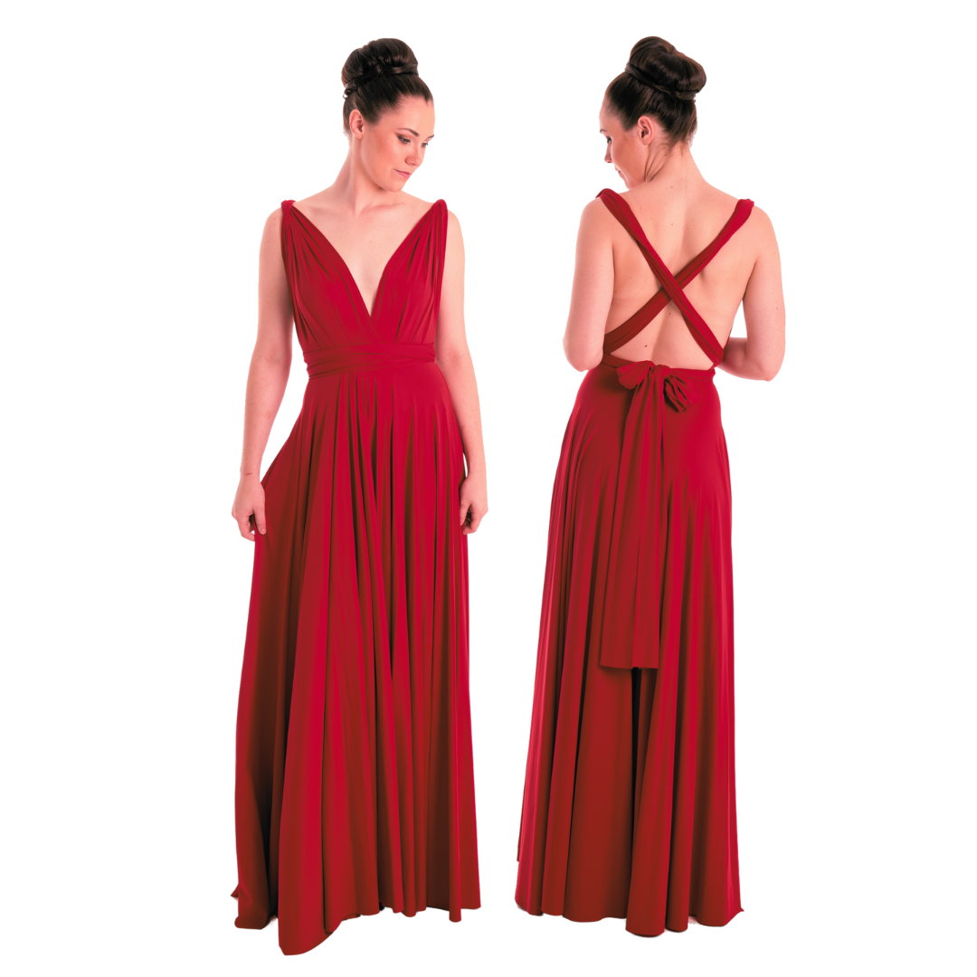 X Display - Red Wine Ball Gown