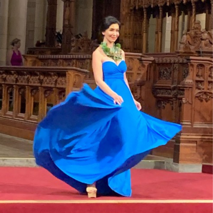 X Display - Sapphire Ball Gown